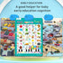 Electronic Alphabet Wall Chart,Zoo Animal Sounds&Memory Toddler Activities?Learning Animals Resources? Facts Game,Kids Learning Poster Interactive...