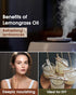 Lemongrass Essential Oil - 10 mL (1/3 oz) - Pure, Natural, Therapeutic Grade - for Diffuser, Massage, Skin & Hair Care - Fresh and Lemony Scent...