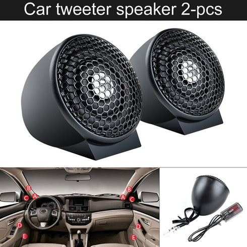 2pcs Car Tweeter Loudspeaker 150W 4Ohm Audio Subwoofer Silk Film for Car Modification Car Audio Modification Nondestructive...