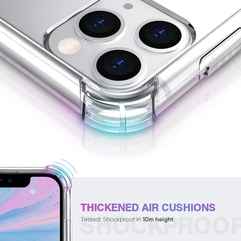 ORIbox for iPhone 11 Pro Max Case Clear,with 4 Corners Shockproof Protection,iPhone 11 Pro Max Clear Case for Women Men Girls Boys Kids,Case for i...