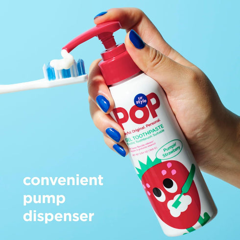POP Kids Gel Toothpaste Pumpin Strawberry...