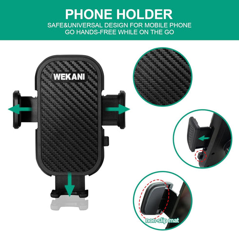 Golf Cart Phone Holder for EZGO/Club Car/Yamaha, Phone Mount for iPhone,Google Pixel, Galaxy,Universal Phone Holder with 360° Rotatable Adjustable...