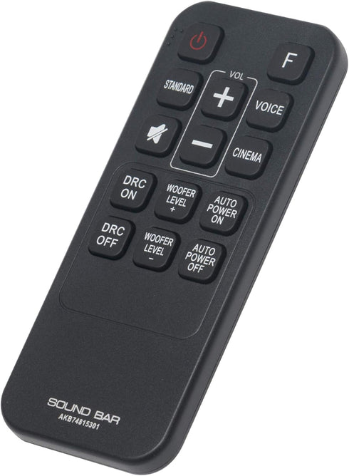 AKB74815301 Replaced Remote fit for LG Soundbar Sound Bar S55A3-D LAS454B S45A1-D LAS453B SH3B SPH3B-W SH3K SJ4Y SPH4B-W LAS485B SPH4BW S45A1D S55...