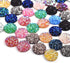 120 Pieces 12 Colors Round Flat Back Resin Cabochon Cameo Faux Druzy Cabochons for Jewelry Making (12mm)...
