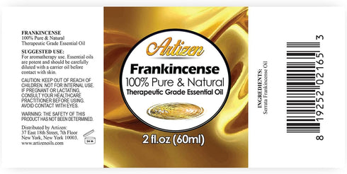 Artizen 2oz Oils - Frankincense Essential Oil - 2 Fluid Ounces...
