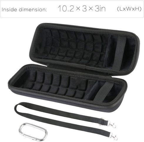 co2CREA Hard Travel Case Replacement for JBL Flip 6 FLIP 5 Waterproof Portable Bluetooth Speaker (Black Case + Inside Black)...
