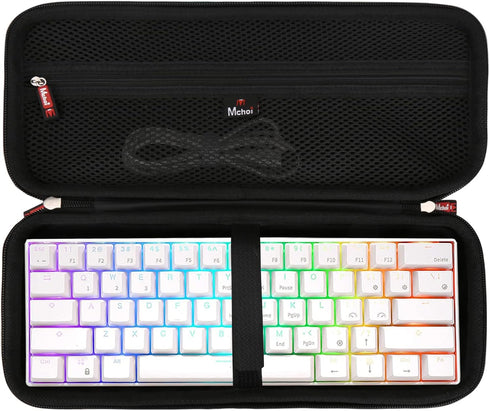 Mchoi Mechanical Keyboard Case Compatible with RK Royal KLUDGE RK61 / Razer Huntsman Mini/Keychron K7 Ultra-Slim Wired 60% Mechanical Gaming Keybo...