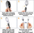 Orblue 4-in-1 Camping Utensils, 2-Pack - Portable Stainless Steel Spoon, Fork, Knife & Bottle Opener Combo Set - Travel, Backpacking Cutlery Multi...