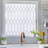 Windimiley Window Privacy Film Stained Glass Frosted Glass Window Clings Moroccan Lattice Decorative Bathroom Door Coverings UV Sun Blocking Heat ...