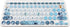 Silicone Keyboard Cover Skin for Logitech K380/Pebble Keys 2 K380s Multi-Device Bluetooth Keyboard, Gray Blue Flowers...