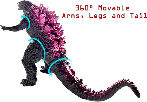TwCare Godzilla vs. Kong Toy Action Figure: King of The Monsters, Movie Series Movable Joints Soft Vinyl, Travel Bag...