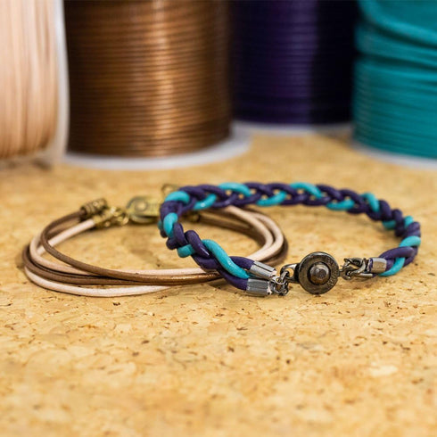 2mm Genuine Round Leather Cord Strips for Bracelets, Necklaces, Beading, and Other Jewelry Making – 10 Yards / 9.1 Meters – Light Blue...