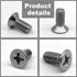 Brake Disc Rotor Screws 93600-06014-0H-Compatible With Honda, Acura, Hyundai and Kia Models,Ront and Rear Stainless Steel Retaining Screws(4Pcs)...
