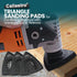 Triangle Sanding Pads for Oscillating Multitool with Universal Quick-Release - 3 Pack of 3-1/8 Inch Sander Pads for Hook & Loop Sandpaper- Caliast...