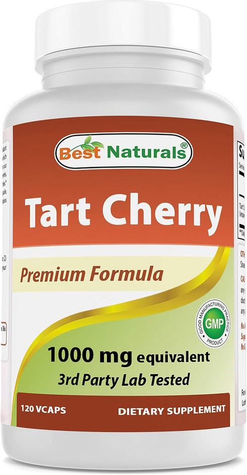 Best Naturals Tart Cherry Extract 1000 mg (Non-GMO) Veggie Capsules - Promotes Healthy Uric Acid levels within normal range, Healthy Joint Functio...