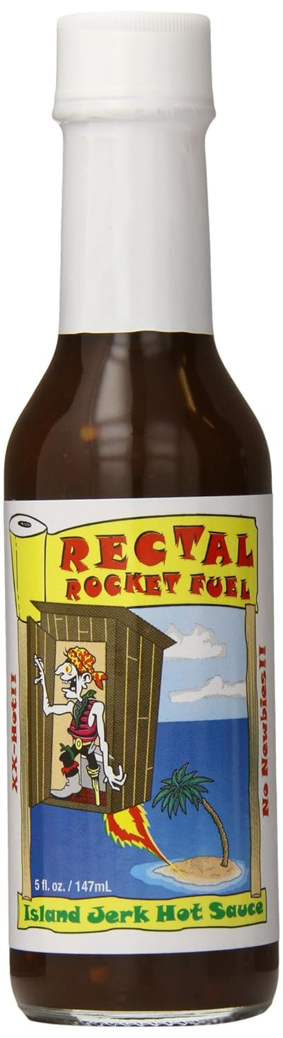 Rectal Rocket Fuel Island Jerk Hot Sauce, 5 Ounce...