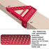 Little World 3D Multi-Angle Measuring Ruler - 45/90 Degree Aluminum Alloy Woodworking Square Protractor, Drawing Line Ruler, Durable Aluminum Allo...