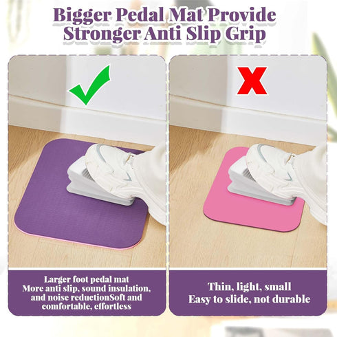 2 Pcs Sewing Machine Muffling Mat Pedal Mat Sewing Machine Mat Reduce Vibrations Noise No Slip Rubber Sewing Machine Accessories for Quilting Embr...