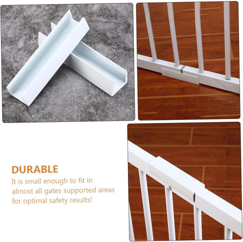 12 Pcs Safety Door Reinforcement Slot Baby Gate Reinforcement Stair Reinforcement Downstair Parts Tools for Kids Fence Reinforcement Groove Child ...