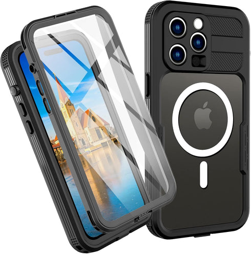 iPhone 14 Pro Waterproof Case - iPhone 14 Pro Case Waterproof 6.1 inch Full Body Protective Shockproof Dustproof IP68 Certified Waterproof Phone C...