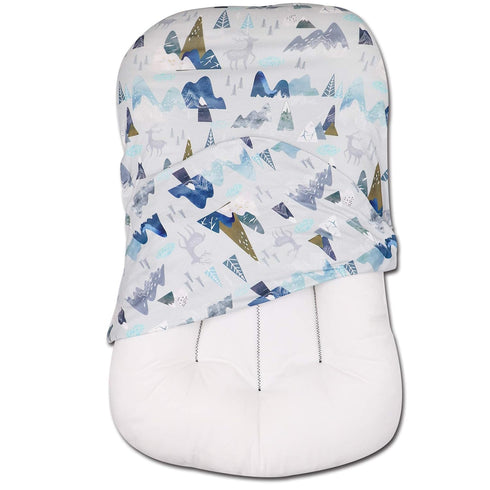 SWESEN Baby Lounger Cover, Removable Infant Lounger Slipcover for Boys Girls, Ultra Soft Cover for Newborn Lounger, Snug Fitting Design, Adventure...