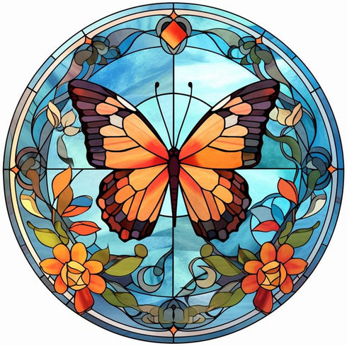 VIGEGU Stamped Cross Stitch Kits for Adults Beginners,Butterfly Flowes Counted Cross Stitch Kits,DIY Embroidery Needlepoint Kits Home Decor 13.8X1...