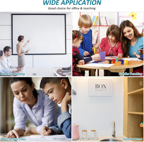 NUOBESTY Magnetic Whiteboard Hanging Dry Erase Board Note Memo Board 8.37x6.68 Inches Double Sided for Fridge Door Wall Decor Green...