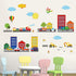 decalmile Construction Cars City Wall Decals Transportation Roads Kids Wall Stickers Baby Nursery Childrens Bedroom Playroom Wall Decor...
