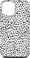 iPhone 12 mini Dalmatian Animal Print Black And White Black White Case...