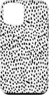 iPhone 12 mini Dalmatian Animal Print Black And White Black White Case...