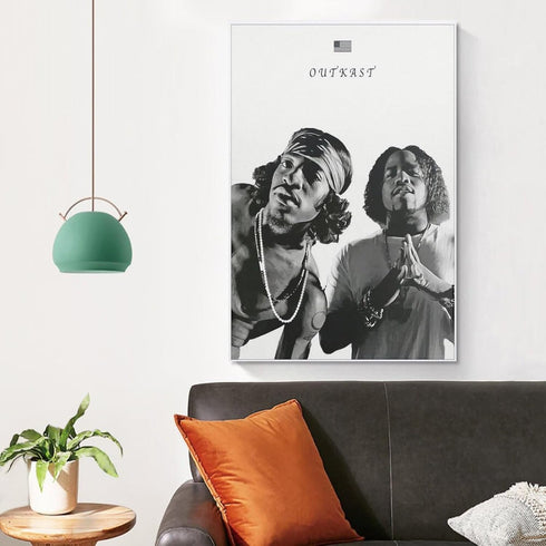 Outkast 1 Canvas Poster Bedroom Decoration Landscape Office Valentine's Birthday Gift Unframe-style12x18inch(30x45cm)...