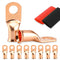 8PCS Battery Cable Ends, 1/0 Gauge Wire Connectors 3/8 Copper Wire Lugs, Bare Copper Eyelets with Heat Shrink Tubing by HOUSUN...