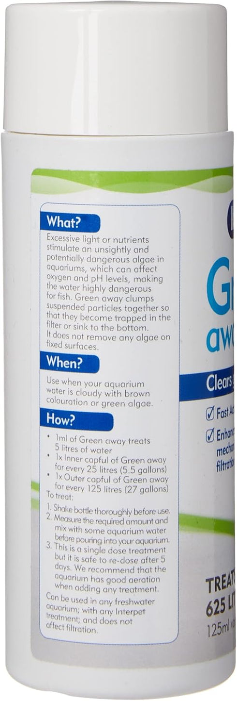 Interpet Green Away Aquarium Water Treatments 125 ml...