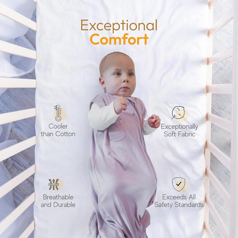 Sleepah Unisex Rayon Made from Bamboo Baby Sleep Sack 0.5 TOG, 2-Way Zipper Wearable Blanket Baby Purple M (18-36 months)...