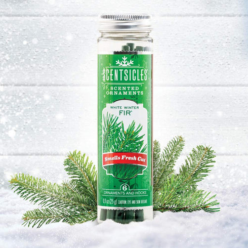 Scentsicles - 04314-024 Scented Christmas Ornaments for Christmas Tree, All Natural Holiday Air Freshener (White Winter Fir Holiday Fragrance) Inc...