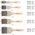 Double Thick Chip Paint Brush Set,Wood Stain Brushes for Painting Walls and Fence Staining, Wooden Handle Masonry Paintbrush for Varnish, Paste an...