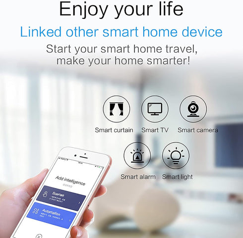 WiFi Smart Motion Sensor: PIR Motion Detector Alert, Wireless Infrared Home Security System with Free App Alerts, 360 Degree Detection Range, No H...