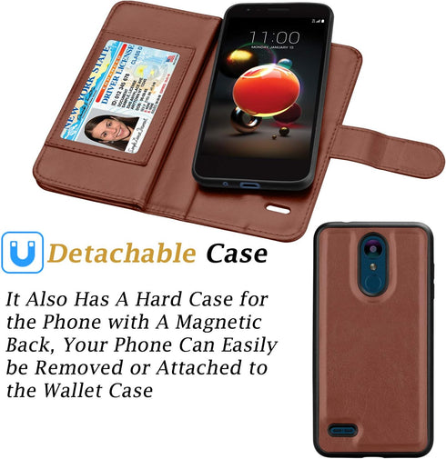 LG Aristo 2 Case, LG Aristo 3/ Risio 3/ Rebel 3 LTE/Phoenix 4/ Zone 4/ Tribute Dynasty/Fortune 2/ Rebel 4 LTE Case Wallet, Takfox PU Leather Folio...