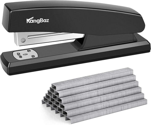 with 5000 ¼" Staples Office Stapler- 25 Sheet Capacity .Desktop Stapler.for Offices, Homes and Schools.Black....