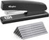 with 5000 ¼" Staples Office Stapler- 25 Sheet Capacity .Desktop Stapler.for Offices, Homes and Schools.Black....