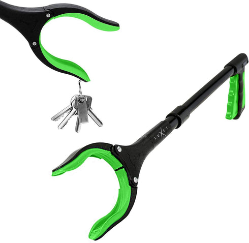 Grabber Reacher Tool 19 Inch Long, Foldable Pick Up Stick - Strong Grip Magnetic Tip - Heavy Duty Trash Picker Claw Reacher Grabber Tool Elderly W...