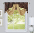 GOHD Golden Ocean Home Decor Valarie Fancy Window Valance. 54 x 18 inches. Taffeta Fabric with Soft Satin Swag. Add Some Royal luxruy Accent to Yo...