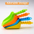 Sloosh Beach Sand Shovels for Kids - 4 Packs Shovels Colorful Scoops Travel Sand Toys for Toddlers Kids Outdoor Digging Play, Heavy Duty Plastic G...