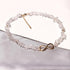 XUUU Choker Necklace for Women Men Infinity Charm Plated 14k Gold Tumbled Clear Quartz Natural Energy Healing Crystals and Gemstones Necklaces...