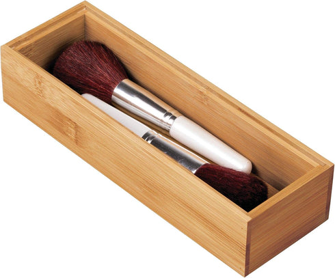 iDesign 41840 InterDesign Bamboo Stackable Box 3” x 9” x 2” Formbu Drawer Organizer - 3" x 9" x 2", 3" x 9"...