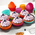 Caperci Bright Rainbow Jumbo Cupcake Liners Extra Large Muffin Baking Cups 300-Count, Odorless, Upgraded & Food Grade Grease-Proof Paper...