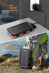 Power Bank,Solar Charger,36800mAh 5V3.1A QC 3.0 Dual 2 USB Port Built-in Powerful Flashlight IPX7 Waterproof Dustproof Shockproof(Deep Orange)......
