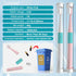 (2-Pack, White and Pink Sonic Electric Toothbrush Lasting for 90 Days Travel Essential Waterproof Portable Mini Design for Daily Oral Care Busines...