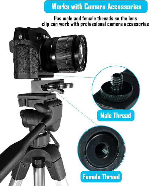 Camera Lens Holder Mount 1/4" Adapter...