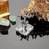 Hipiwe Acrylic Display Stand, Three Metal Peg Display Easel Small Acrylic Base for Sphere Crystal Ball Mineral Geodes Rock Agate Small Collectible...